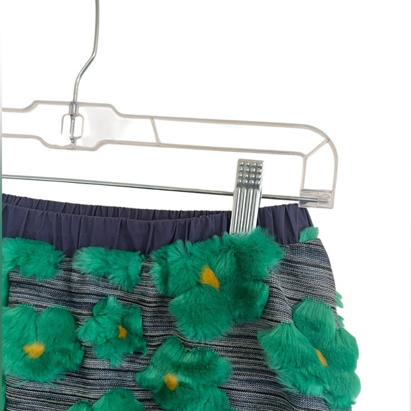 Queen Of Sparkles Colorblock Fur Flower Skirt & Top Set XS - Picture 9 of 13